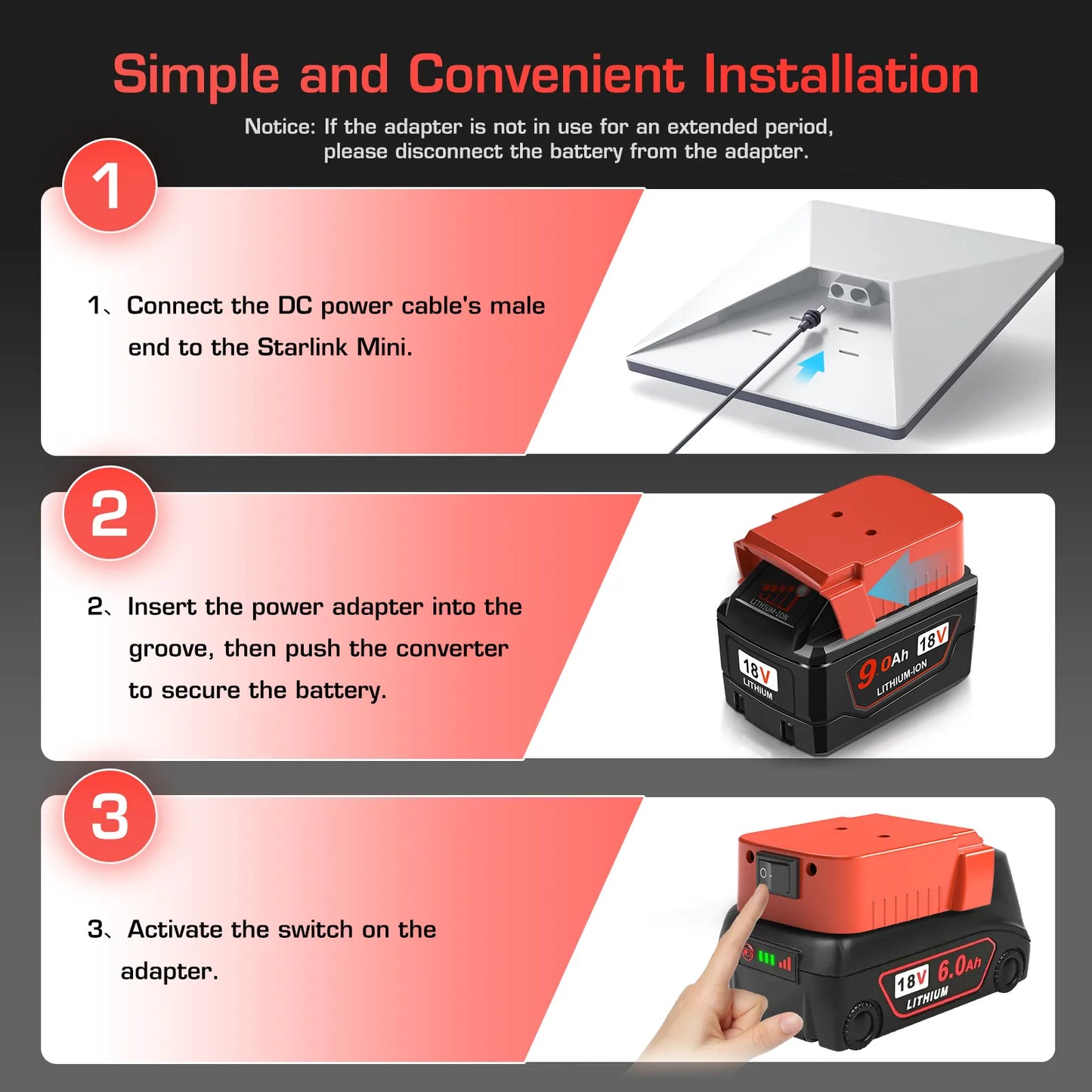 18V Milwaukee Battery Adapter